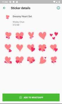 Heart Stickers for WhatsApp (WAStickerApps) screenshot 2