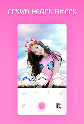 Crown Heart Emoji Camera - Hea screenshot 1
