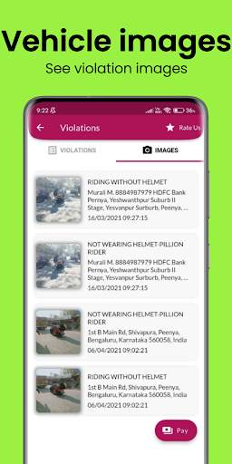 Bangalore Traffic Fines Check screenshot 3