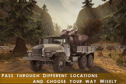 Animal Transport Truck : Offroad Driving Simulator screenshot 1