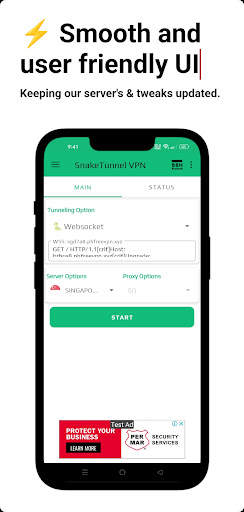 SnakeTunnel VPN screenshot 2
