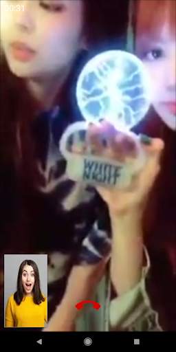 Black Pink Fake Video Call Simulator screenshot 2