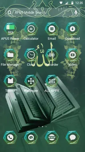 Mystery-APUS Launcher theme скриншот 2