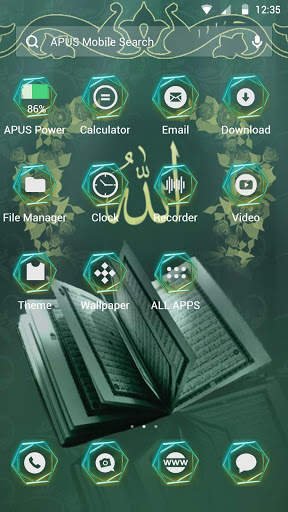 Mystery-APUS Launcher theme скриншот 2