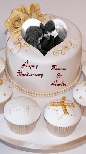 Name Photo On Anniversary Cake 1 تصوير الشاشة