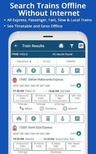 Live Train IRCTC Enquiry PNR Status Indian Railway screenshot 3
