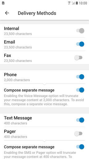 CORES Messages screenshot 4