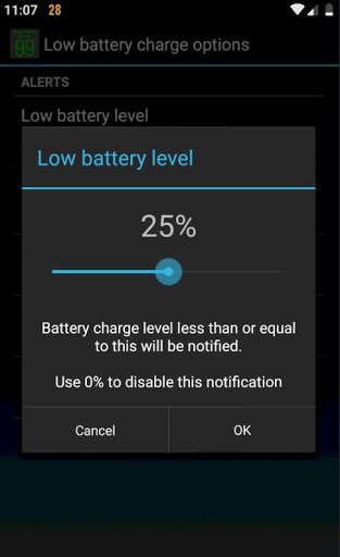 Battery Notifier (Big Text) скриншот 8