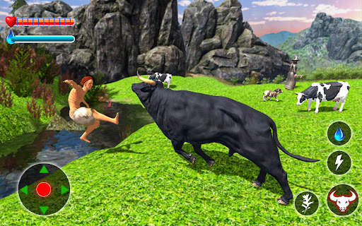 Angry Bull Attack Forest 3D screenshot 5