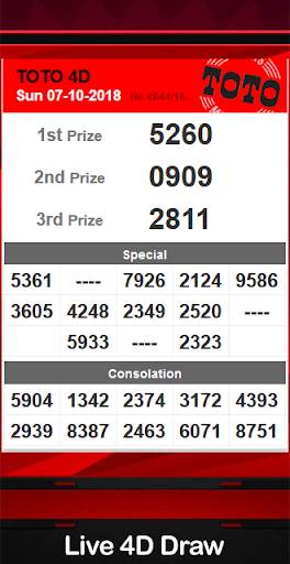 Live 4D Draw Result screenshot 6