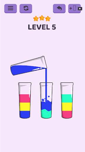 Cups - Water Sort Puzzle Game 1 تصوير الشاشة