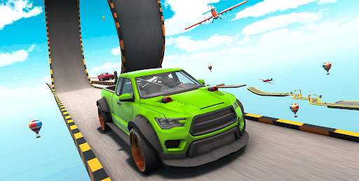Superhero Crazy Car Stunt Mega Ramp Car GT Racing screenshot 1
