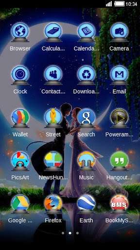 Romantic theme:  Moonlight Nig screenshot 3