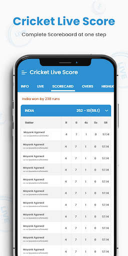 Live Cricket Score - HD TV screenshot 3