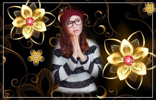 Neon Flower Overlay Effect - neon photo editor screenshot 1