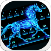 Flammende Pferd Tastatur icon