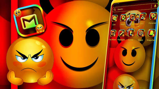 Devil Emoji Launcher Theme screenshot 2