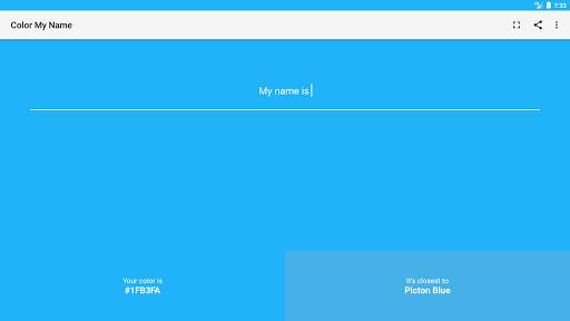 Color My Name: A color match for anything you type screenshot 6