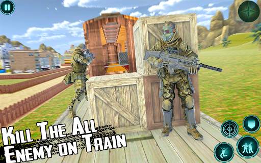 Military Train Shooting Game: Euro Train Simulator 11 تصوير الشاشة
