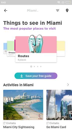 Miami Travel Guide in English with map screenshot 2