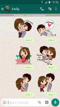 Lovely Couple Packs For WhatsApp - WAStickerApp screenshot 1