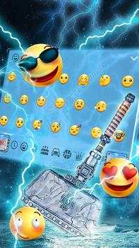 Blue Super Hero Keyboard Theme स्क्रीनशॉट 4