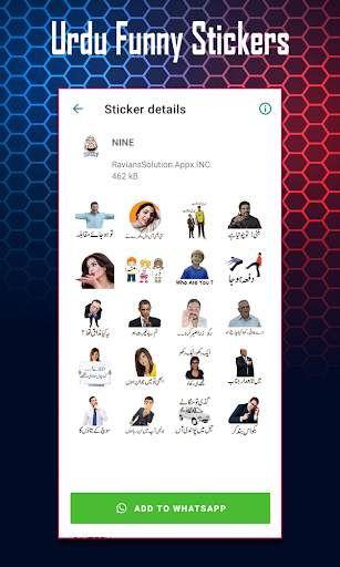 Funny Urdu Stickers For Whatsapp - WAStickerApps screenshot 4