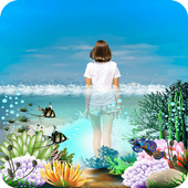ikon 3D Water Effect Photo Editor Creative Editor