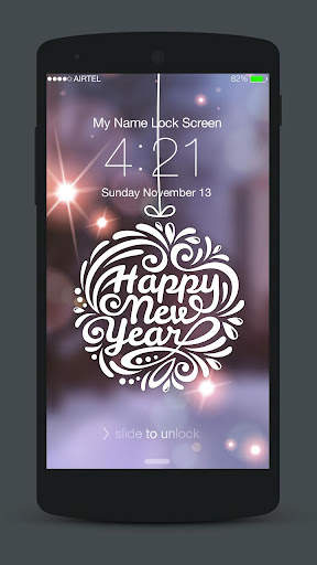 NewYear Neon 2022 Lock Screen screenshot 3