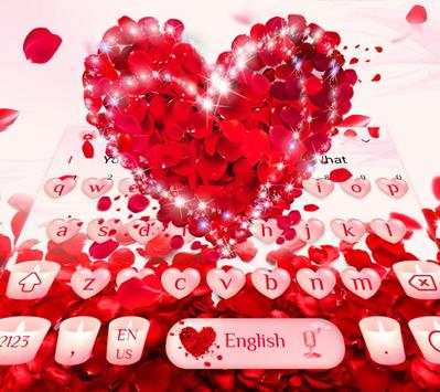 Red Rose Keyboard Theme screenshot 2