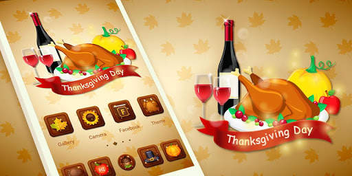 Thanks Giving Day Go Launcher Theme screenshot 5