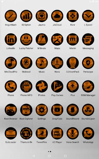 Oreo Orange Icon Pack screenshot 19