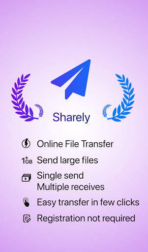 Sharely – Online File Transfer | Send Large Files screenshot 1