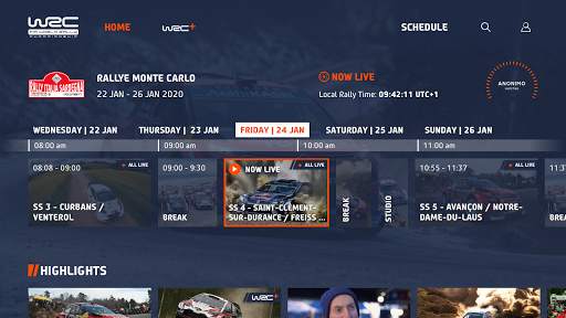 WRC Android TV screenshot 2