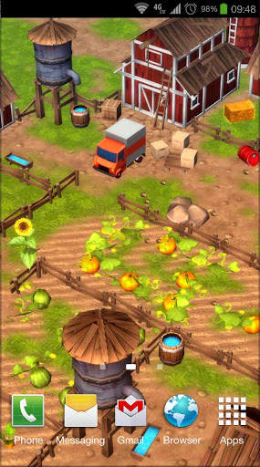 Cartoon Farm 3D Live Wallpaper screenshot 1