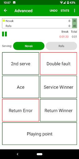 Tennis Umpire App screenshot 1