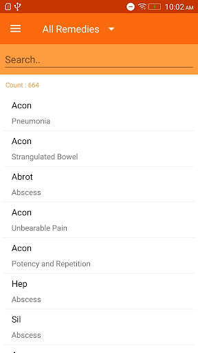 Homeopathic Clinical Tips Lite screenshot 2