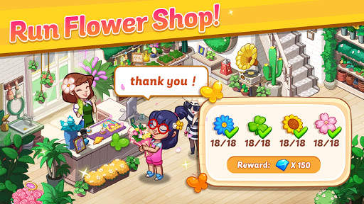 Ohana Island - Design Flower Shop & Blast Puzzle screenshot 1