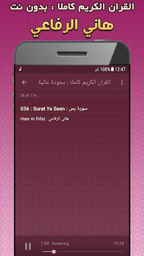 هاني الرفاعي بدون انترنت القرآن الكريم كامل screenshot 5