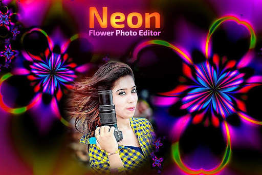 Neon Flower Photo Editor screenshot 4