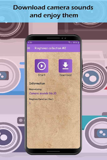 camera sounds, camera ringtones screenshot 4