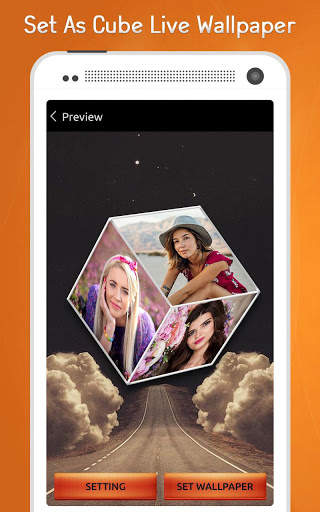 3D Cube Live Wallpaper : Photo Editor screenshot 1