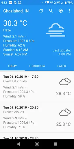 Weather App screenshot 1