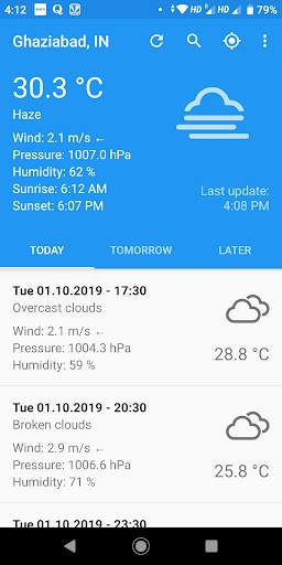 Weather App screenshot 1