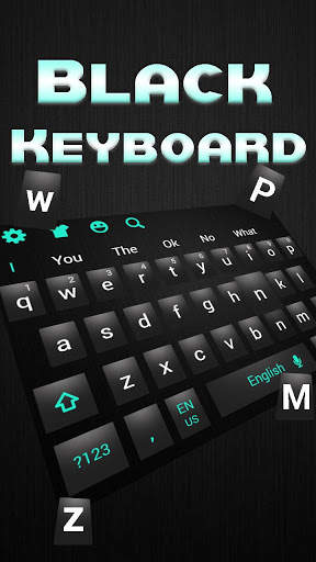 Simple Black Keyboard Theme screenshot 1