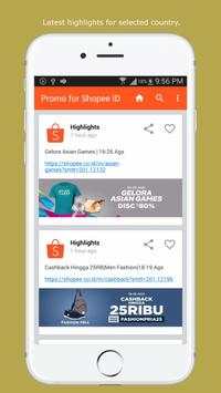 Promo for Shopee screenshot 1