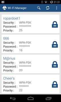 WiFi Manager[root] screenshot 1