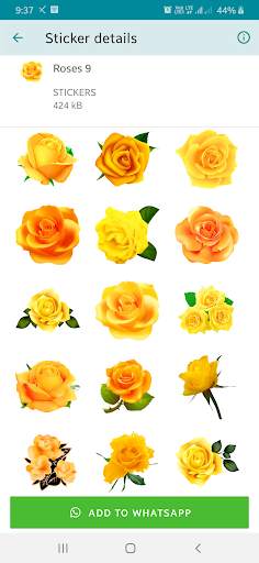 New Romantic Roses Stickers for WhatsApp screenshot 5