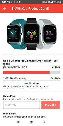BidWinKoApp - Win Free Gifts screenshot 1