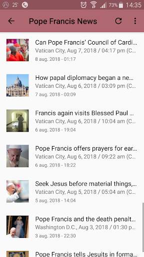 Pope Francis News screenshot 2
